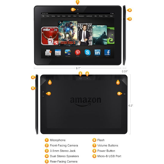 Amazon Kindle Fire HDX 8.9